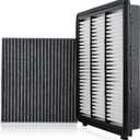 28113-D3300 97133-D1000 Engine and Cabin Air Filter Combo Set Compatible with Hyundai Tucson 2016-2021 Compatible with Kia Sportage 2017-2022