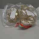 12 PCS Champagne Christmas Ornaments, 80mm/3.15 Inches Clear Luxury Hand-Painted Xmas Ball Ornaments for Christmas Tree Rustic Farmhouse Wedding Home Decor