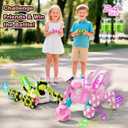 Remote Control Car, 8WD Bionic Mantis Toys with 360 Rotating Rc Drift Car | 2.4GHz RC Cars with Cool LED Lights, Music & Spray | Ideal Birthday Toys for Ages 8-13 Boys Girls (Pink)