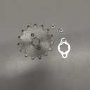 X AUTOHAUX 1 Set 520 Style 15 Teeth 20mm ID Motorcycle Front Engine Sprocket Fit for 50cc 70cc 110cc 125cc Motorcycle Dirt Pit Bike Mini Bike ATV Go Kart Quad