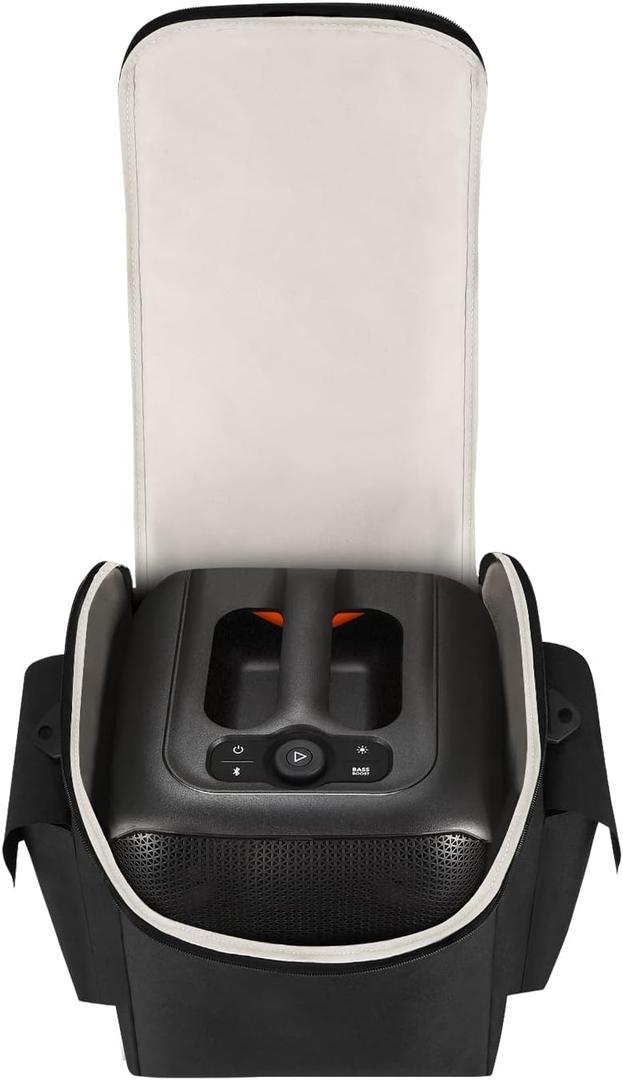 Protective Handbag with Microphone, and Cable Storage - Portable Speaker Carrying Case for JBL Partybox Encore Essential