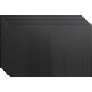 8 Pack Corrugated Plastic Yard Signs 24x36 for Outdoor, Open House, Birthday, Lawn, Foam Poster Board with 4mm Blank Surface (Black) (36"L x 24"W, Black)