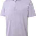 Rouen Golf Shirts for Men Dry Fit Short Sleeve Performance Moisture Wicking Casual Texture Heather Jacquard Mens Polo Shirts (XXL)