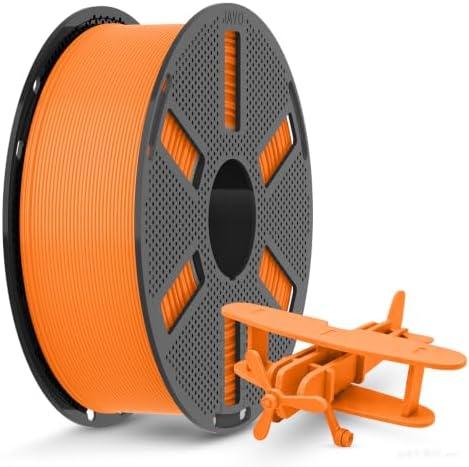 JAYO High Speed Matte PETG Filament 1.75mm Orange, 1.1kg Reusable Spool | Fast Printing 30-600mm/s, High Toughness, Impact Resistance, Matte Finish, Most FDM 3D Printers