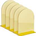 8x10 Inch Gold Mirror Arch Acrylic Sign with Stand | 5 Pack Blank Gold Arch Acrylic Table Signs with Base for DIY Arched Wedding Signage Wedding Table Numbers,Events& Parties (8x10 Inch)