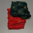 AQOTHES Christmas Tree Green Red Throw Pillow Covers 18x18 inches Set of 2,Winter Holiday Faux Fur Throw Pillows for Couch Sofa Decorations