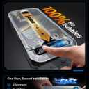 MRGLAS 4-Pack TOP 9H+ Glass for iPhone 15 Pro Max Screen Protector [Auto Alignment Kit] [10X Military Protection] UNBREAK Tempered Glass for 15 ProMax 6.7 inch Longest Durable Case-Friendly
