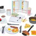 Melissa & Doug Star Diner Restaurant 41-Piece Play Set with Toy Food, Cookware & Play Kitchen Accessories, Preschool Learning Toys for Girls & Boys 3+