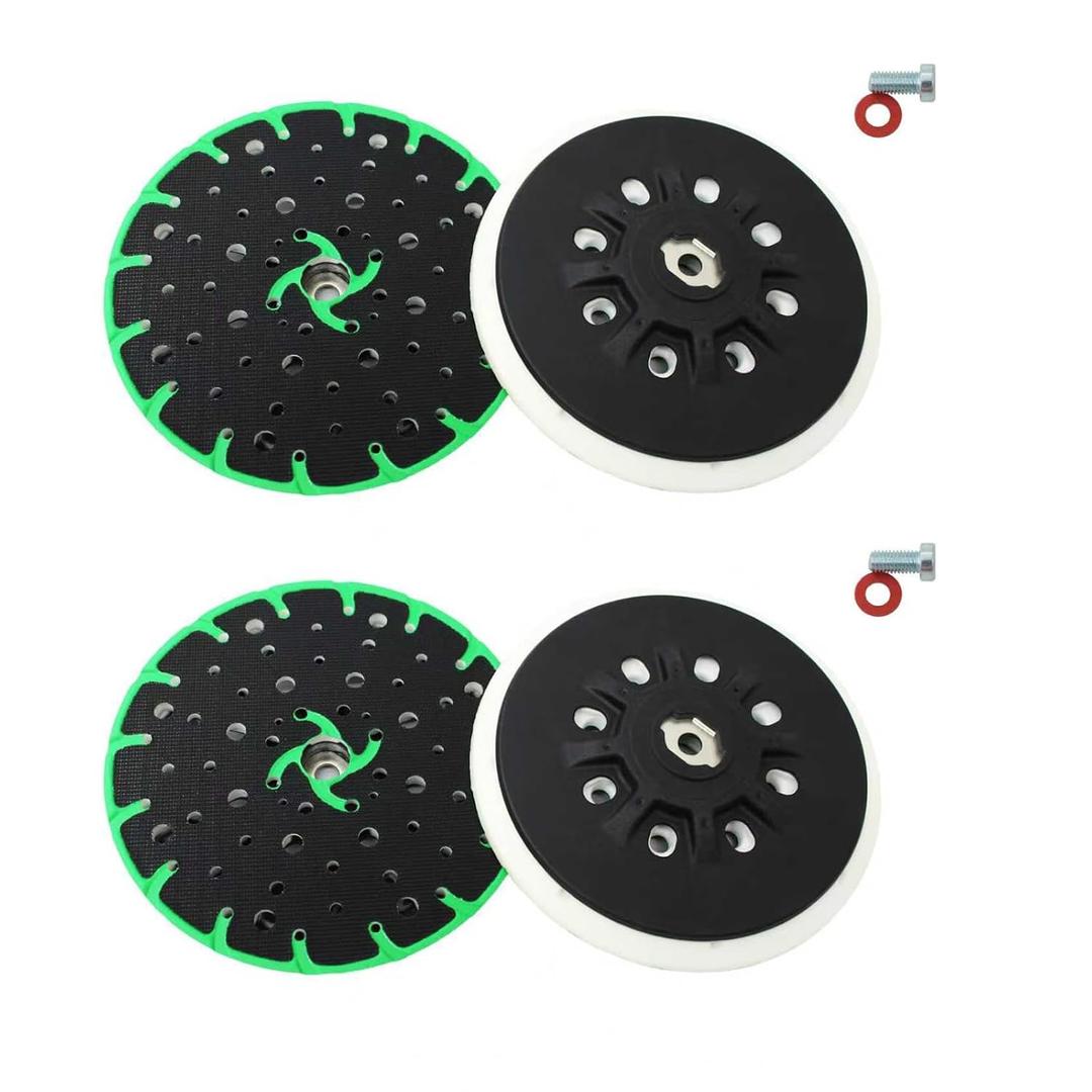 2 Pack Upgraded 202460 6" Back-up Hard Sanding Pad 17/48-Hole Sanding Pad Discs Replacement Fit ETS 150/3 EQ. ETS 150/5 EQ, ETS EC 150/3 EQ, ETS EC 150/5 EQ Grinder Accessories Finish Sander