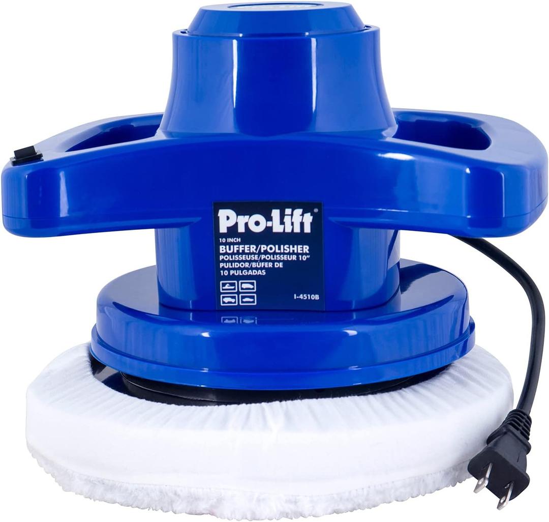 Pro-LifT 10-inch Buffer/Polisher - Powerful and User-Friendly Tool with 3200 RPM for Car Detailing,Blue