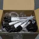 Thyle 20 Pcs Plastic Pump Dispenser Bottle 8 oz Refillable Plastic Bottles Bulk Lotion Container Travel Lock Empty container for Shampoo Massage Oil Dispensing (Clear)