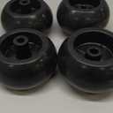 Lawn Mower Anti Scalp Deck Wheel Kit Set of 4 Compatible with Cub Cadet, John Deere, MTD & More Work with 38" 40" 46" 50"& More decks Replace# 753-04856A, 734-3058, 174873
