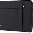 15-16 Inch Laptop Sleeve with Handle Compatible with MacBook Pro 16/15/ Surface Laptop 15/ Surface Book 2 15, Shockproof Protective Case Carrying Bag, Ultrabook Dell HP Asus Samsung - Black