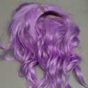 eNilecor Purple Wig, Short Colored Wigs Bob Wig for Women, Natural Wavy Colorful 14 Inch Middle Part Synthetic Wig for Cosplay Party Costumelavender Purple