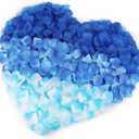 2 x 3000 Pcs Rose Petals, Rose Petals for Wedding, Artificial Flower Petals (Blue)