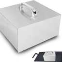 8.67" Square Griddle Lid Compatible with Made in Carbon Steel Griddles, Heavy-duty Thickened 430 Stainless Steel, Heat-Trapping Design, Safe Use Up to 1000, Grill Basting Cover, Brushed Finish