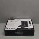 FIT KING Leg Massager for Circulation and Pain Relief, Air Compression Leg and Foot Massager to Relieve Pain Swelling Edema with 2 Size Extensions- Great Gift for Wife Mom and Friend (Dark Gray)