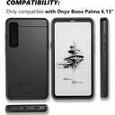 2 x Teelevo Wallet Case for Onyx Boox Palma 6.13", Dual Layer Case with Card Slot Holder and Kickstand for Onyx Boox Palma 6.13" - Black