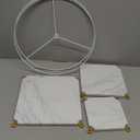 ROSEN GARDEN Floor Lamp, Standing Reading Light with Shelves and Gold Shade, Modern Tall Pole Lamp, Accent Furniture Dcor Lighting for Living Room, Bedrooms