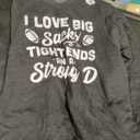I Love Big Sacks Tight Ends And Strong D Funny Football Sweatshirt Small
