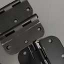 KOLET Ball Bearing Door Hinges, 4 x 4 Inches Door Hinges, Square Corner Heavy Duty Hinges, Commercial Grade Stainless Steel, Smooth and Non Removable Pin, Matte Black, 5 Pack