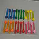 uoyoi Paw Party Favors,24Pcs Paw Print Bubble Wands for Kids,Cute Bubble Wand for Pet Dog Puppy Cat Birthday Party Supplies,Classroom Prizes Pinata Goodie Bag Stuffers Gifts