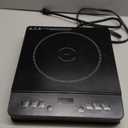 Amazon Basics 1800W Electric Portable Induction Cooktop, Induction Burner with Child Lock, Overheat Protection, Timer, 8 Power Settings, Up to 440F, for Cookware with Diameter 5.7"-8.2", Black