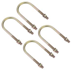 Trailer U Bolt Kits for 3" Round Trailer Axle,Spring U-Bolt Kit,1/2" Round Suspension U-Bolts 6.5" Long,4 Pack (4)