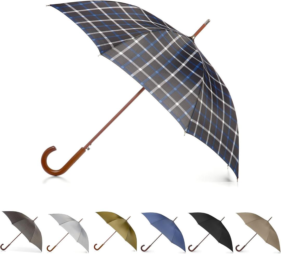 Timeless Wooden Stick Umbrella by Totes