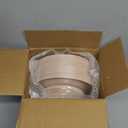 PULOTE 100PCS Pink Plastic Plates - Heavy Duty Pink and Gold Disposable for Party, Wedding, Mother's Day Include 50 Each (Dinner & Dessert) Plates