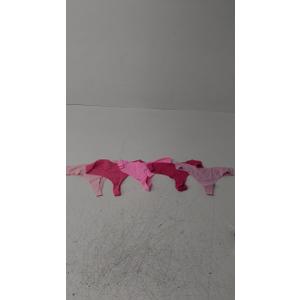 DEANGELMON Seamless Thongs for Women No Show Thong Underwear Women Comfortable, Pack of 5, Small, Pink, Red