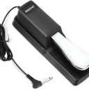 Sustain Pedal, Sustain Pedal for Keyboard Universal, Premium Piano Pedal for Keyboard with Polarity Switch for MIDI Keyboards, Digital Pianos, Yamaha, Casio and More, 1/4'' Input Plug by RNSXYAT