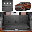Cargo Mat Backseat Mat Compatible with 2022-2025 Chevrolet Tahoe/GMC Yukon Cargo Liner Rear Trunk Liner Black Replacement for 2022-2025 Chevy Tahoe Accessories (Cargo mat+Backrest mat)