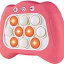 Intoypad Pop The Target! Handheld Speed Push Game Machine: A Fun Multiplayer Game for Family. Sensory Fidget Toy Christmas Toys Gifts for 6 7 8 9 10 11 12 Years Old Kids Road Trip Car Games Kids Pink