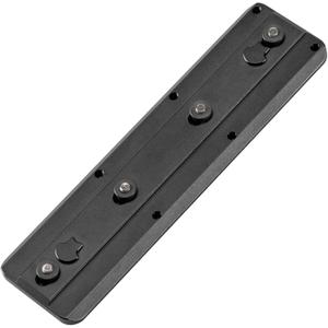 FANAUE Keymod Rail Tripod Plate Adapter Mount BKMOD-140 with Safety Stop Screws, for Tripod Ball Head Ballhead, Compatible Arca Swiss RRS Dovetail