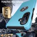 JAME for Samsung Galaxy A17/A26 5G Phone Case with Screen Protector [2 Packs] Ring Holder Stand Kickstand, Dual Layer Military Shockproof Slim Protective Cover Samsung Galaxy A17/A26 Case, Sierra Blue