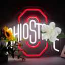 Pugna Ohio State University neon signs for wall decor, LED neon lights Suitable for Bedroom, Living Room, University dormitory, Best Gifts for twenties Boys, Kids(12.2 * 13.4in)