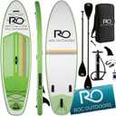 Roc Inflatable Stand Up Paddle Board 10' 6" with Premium SUP Paddle Board Accessories, Wide Stable Design, Non-Slip Comfort Deck for Youth & Adults (Canopy)