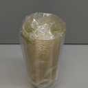 JOLLY CHEF 50 Pack 9 oz Glitter Plastic Cups, Disposable Gold Cups, Clear Plastic Tumblers for Weddings Thanksgiving, Christmas Parties