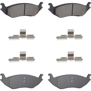 4PCS Rear Semi-Metallic Brake Pads Fit for Dodge Ram 1500 2002-2010 Durango 2003-2009 for Chrysler Aspen 2007-2009 Ram 1500 Classic 2019-2023