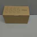 4 PCS Artificial Mini Christmas Trees, 7.9IN Bottle Brush Trees with 2 Modes Timer LED String Lights, Button Cell Battery Powered Desktop Pine Trees with Wooden Base for Home Xmas Decor (Warm White)