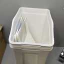 HANAMYA 33 Liter / 50 lbs Rice Storage Container with Measuring Cup, BPA free, For Rice | Grain | Pet Food | Flour, 2 count, White, 11.5"W x 17.6"D x 19.5"H