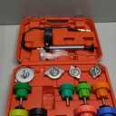 14PCS Pressure Leak Tester Tool Kit, Radiator Pump Pressure Tester for Automotive Cooling System, Water Tank Leakage Detection Tool Set