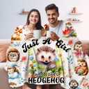 Hedgehog Gifts Blanket Hedgehogs Plush Throw Blankets Stuff Cute Funny Flannel Bedding Hedgehog Blankets Gifts for Women Girls Kids Adults Boys Party Decorations Room Decor 60"x50"