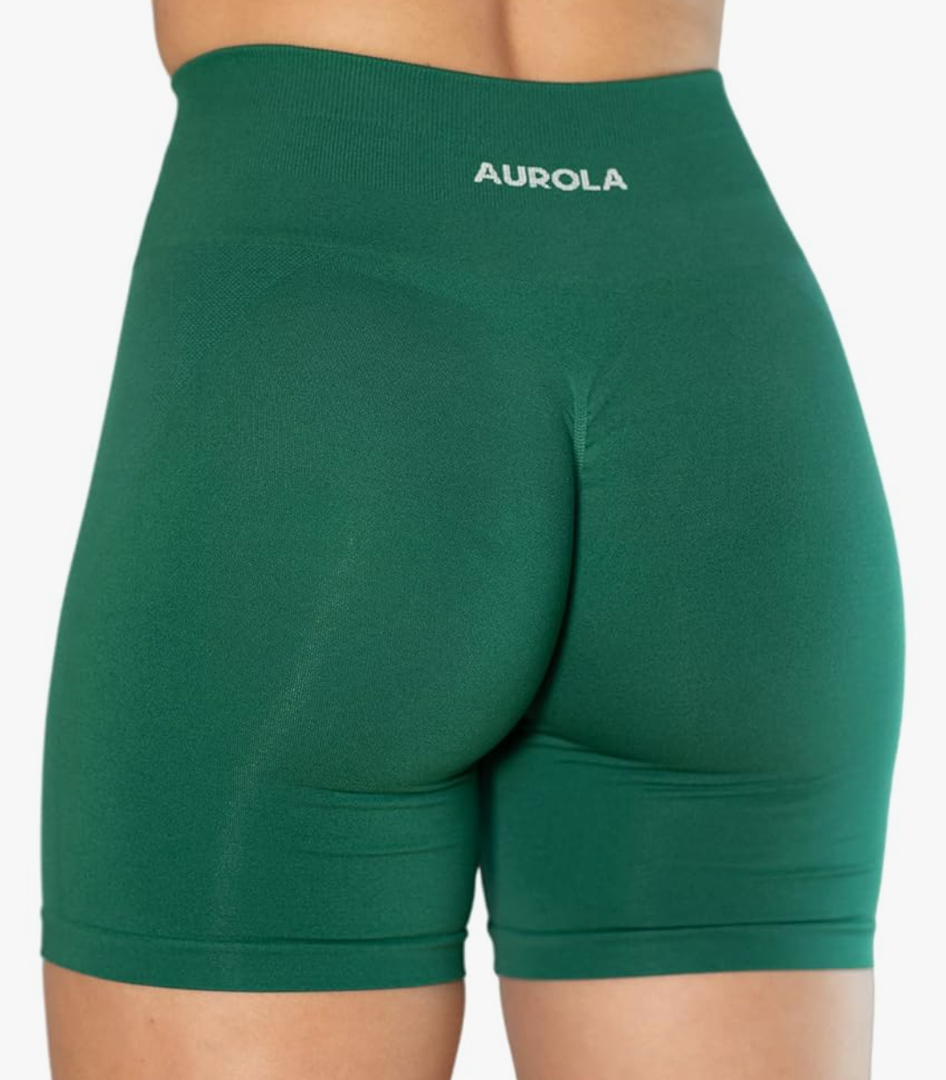 AUROLA Intensify Workout Shorts for Women Seamless Scrunch Short Gym Yoga Running Sport Active Exercise Fitness Shorts