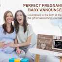 Garybank New Mom Gifts 2024- Love at First Sight Ultrasound Picture Frame, w/ Weekly Pregnancy Milestone Cards & Pregnant Activities Cards, Gender Reveal Pregnancy Gifts for Pregnant Women from Sister
