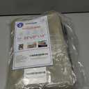 Covers & All Storage Bags, 90 litres Large size Space Saver bags Heavy Duty Storage Organizer Multipurpose, 12 Oz Waterproof UV-Resistant & Tear-Proof (23"L x 17"W x 14"H Inches, Beige, Pack of 3)