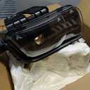 HECASA Pair Projector Headlight Compatible with 2010-2013 Chevy Chevrolet Camaro Replacement for GM2502346 GM2503346 w/LED Tube DRL Front Light Lamp Left & Right - Clear Lens Black Housing