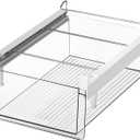 Large Fridge Drawer Organizer 14in-20in Upgradation Refrigerator Undershelf Drawer, Extra-Deep Storage Deli Meat, Cheese, Eggs, Fruit, Vegetable (XL)
