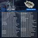 Autoround Brake Caliper fit for 1999-2013 Chevy, GMC, Cadillac, Hummer - Tahoe/Yukon/Escalade/Silverado 1500 / Sierra 1500 / Express 1500, Left and Right Side, Replacement # 18B4728 18B4729